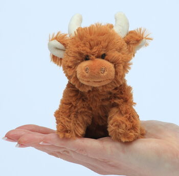 Happy Birthday Highland Coo Cow Soft Toy Gift Boxed, 8 of 11