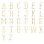 Personalised Gold Foil Floral Letter Baby Nursery, thumbnail 3 of 3