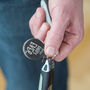 Bestest. Daddy. Ever Steel Keyring, thumbnail 2 of 7