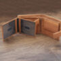 Personalised Men's Leather Wallet Trifold Gift Brown, thumbnail 9 of 10