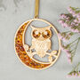 Owl Ornament Home Décor With Amber, thumbnail 1 of 2