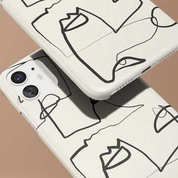 Line Art Phone Case By Casetful | notonthehighstreet.com