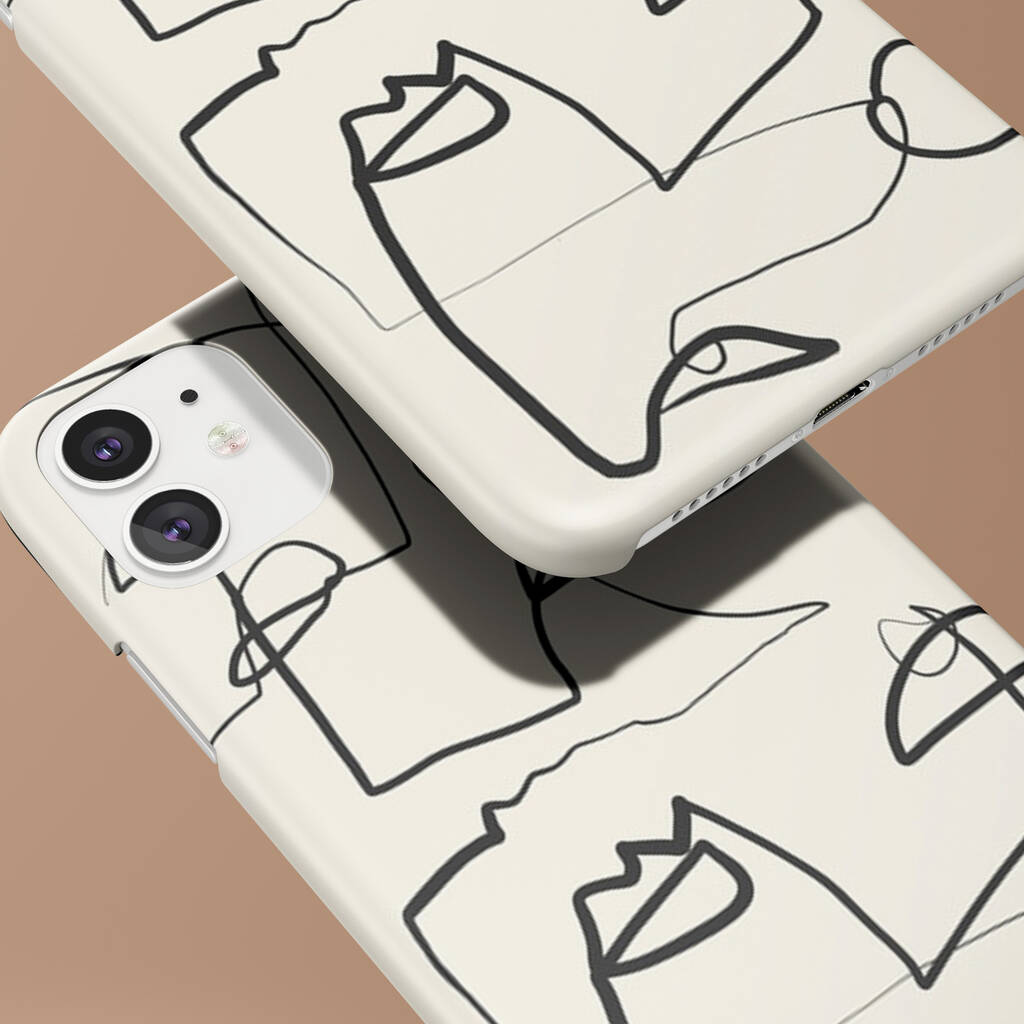 Line Art Phone Case By Casetful