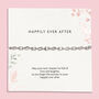Silver Plated Wedding Bracelet Gift For The Bride | Happily Ever After Bridal Keepsake, thumbnail 1 of 6