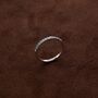 Silver 2mm Turquoise Stone Band Ring, Engraved Rings, Minimalist Rings, Dainty Rings For Men And Women, thumbnail 6 of 10