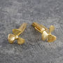 Nautical Propeller Gold Plated Silver Cufflinks, thumbnail 1 of 6