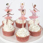Ballerina Cupcake Kit With 24 Toppers, thumbnail 1 of 10