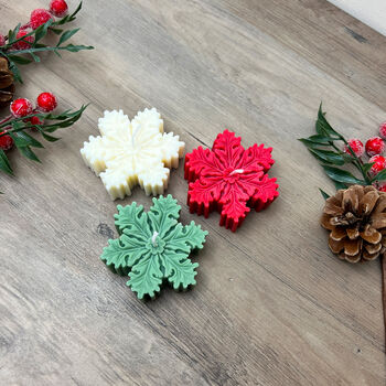 Festive Snowflake Candle Christmas Gift, 3 of 9