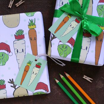 Christmas Vegetables Wrapping Paper, 6 of 7