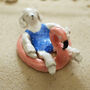 Clay Sunbathing Poodle, thumbnail 2 of 4