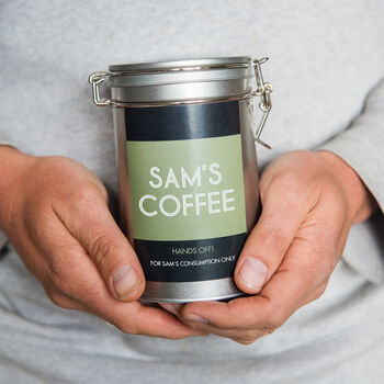 Personalised Name Coffee Gift In Tin, 5 of 12