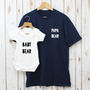 Papa Bear Daddy And Baby T Shirt Set For Dad, thumbnail 1 of 6