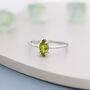 Genuine Green Peridot Crystal Ring In Sterling Silver, thumbnail 6 of 12