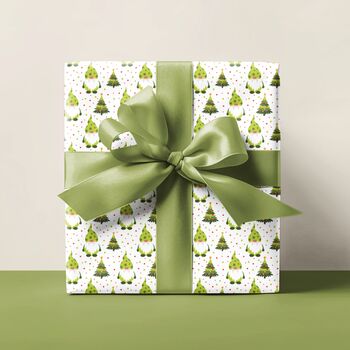 Premium Quality Gnome Christmas Gift Wrapping Paper, Superior Thickness, 2 of 9