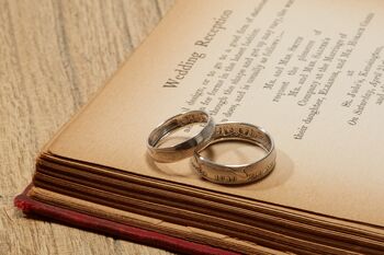 Sterling Silver Wedding Ring Set 1818, 12 of 12