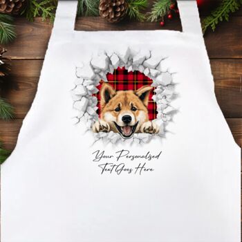 Personalised Christmas Akita Break Through, 4 of 10