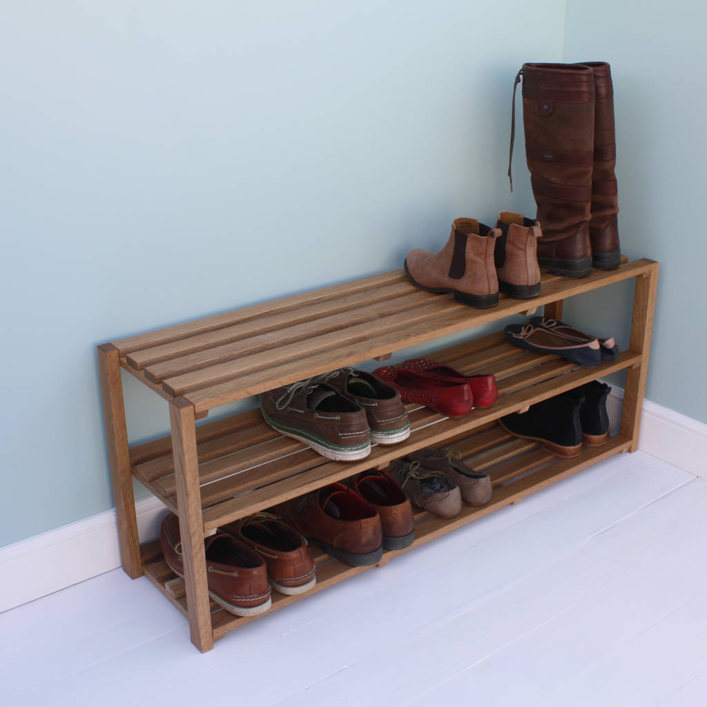 oak shoe rack by a+b furniture | notonthehighstreet.com