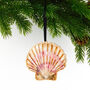 Scallop Shell Wooden Hanging Decoration, thumbnail 2 of 6