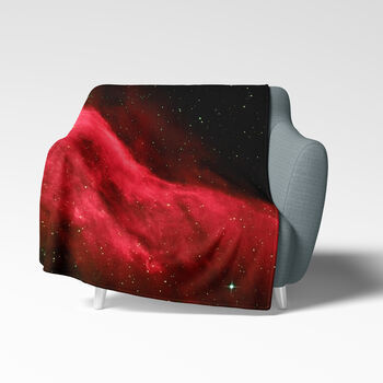 Space Fleece Blanket California Red Nebula, 2 of 10