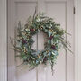 Eucalyptus, Pine And Gold Berry Christmas Wreath, thumbnail 1 of 2