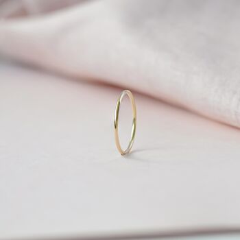 9ct Solid Gold Stackable Ring, 3 of 6