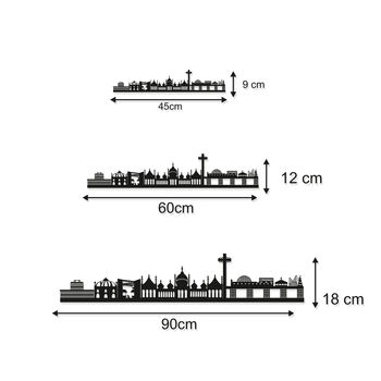 Brighton Skyline Silhouette Wood Wall Art, 2 of 5