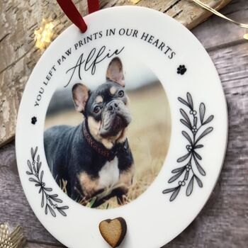 Personalised Pet Christmas Memorial Decoration, 2 of 4