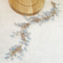 Blue Gypsophila Bridal Hair Vine, thumbnail 7 of 7