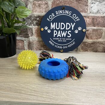 For Rinsing Muddy Paws Garden Sign, 2 of 7