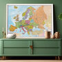 Europe Wall Map, thumbnail 8 of 8