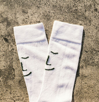 Lucky White Bamboo Socks For Him And Her, 5 of 6