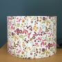 Ashbee Plum Floral Drum Lampshade, thumbnail 7 of 9