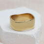 18ct Gold Plated Or Sterling Silver Wide Wave Ring, thumbnail 2 of 4