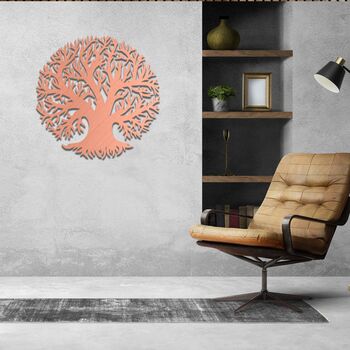 Modern Tree Of Life Wooden Wall Art Home Decor, 5 of 9