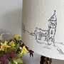 Porthleven Embroidered Lampshade, thumbnail 2 of 4