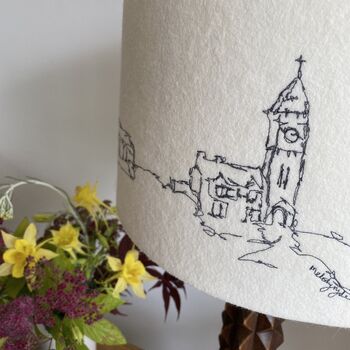 Porthleven Embroidered Lampshade, 2 of 4