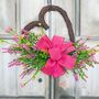 Floral Heart Shape Rattan Wreath, thumbnail 6 of 7