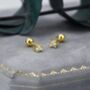 Sterling Silver Four Prong Cz Earrings, thumbnail 5 of 12