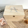 Personalised Initial Baby Keepsake Box Various Colours, thumbnail 2 of 10