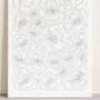 Boho Floral Canvas Painting Kit, thumbnail 4 of 4