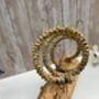 Teak Driftwood Metal Rope Wine Bottle Holder Freestanding – Single Bottle Tilt, thumbnail 6 of 9