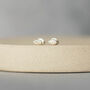Sterling Silver Mini Oval Studs, thumbnail 3 of 8