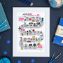 25th Birthday Personalised Print ‘The Road To 25’, thumbnail 3 of 10