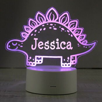 Personalised Dinosaur LED Night Light, 5 of 5