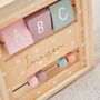 Personalised Pink Wooden Activity Cube, thumbnail 2 of 4
