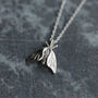 Delicate Moth Silver Necklace, thumbnail 4 of 8