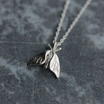 Delicate Moth Silver Necklace, 4 of 8