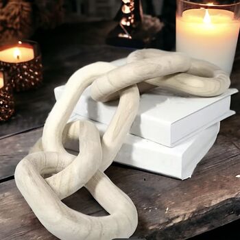 Nordic Wooden Link Chain Decor, 10 of 12