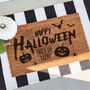 Happy Halloween Trick Or Treat Pumpkin Doormat, thumbnail 1 of 2