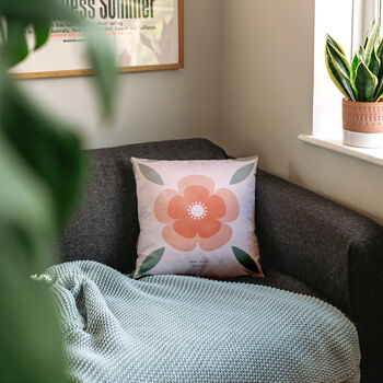 Personalised Birth Flower Patterned Cushion, 6 of 7